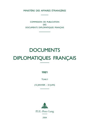 Documents diplomatiques français : 1921. Vol. 1. 16 janvier-30 juin Business, Finance & Career
