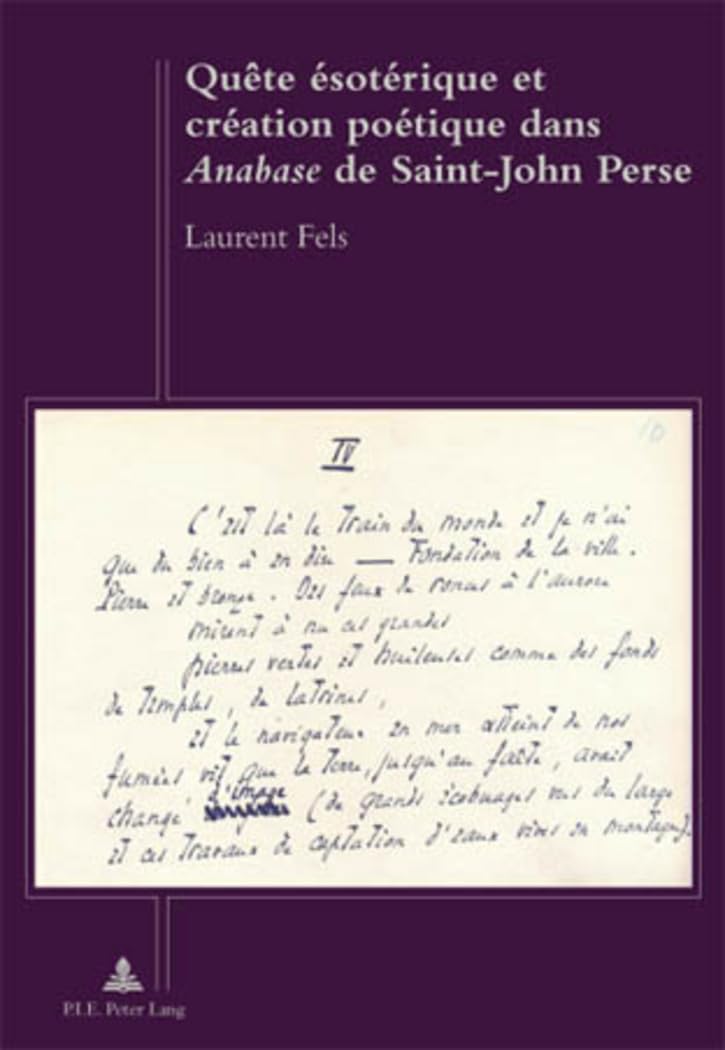 Quête ésotérique et création poétique dans «Anabase» de Saint-John Perse Philosophy
