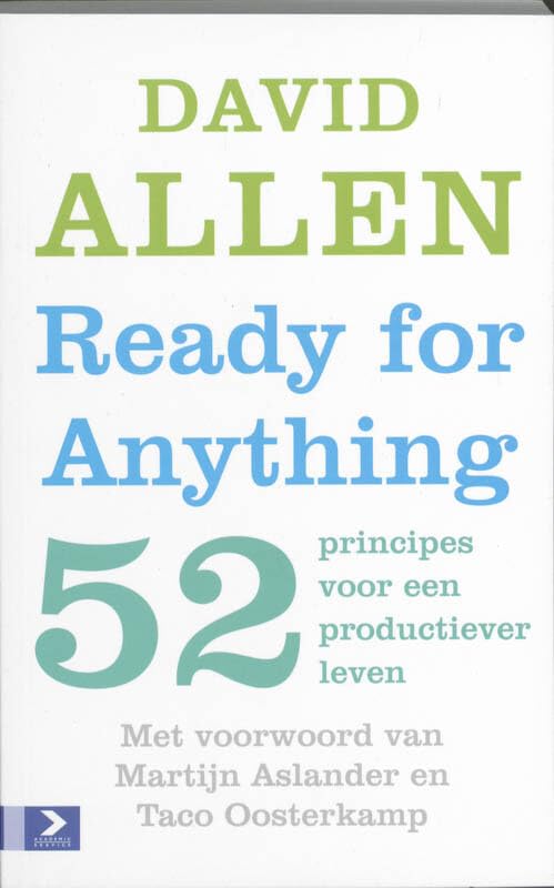 Ready for anything: 52 principes voor een productiever leven Business, Finance & Career