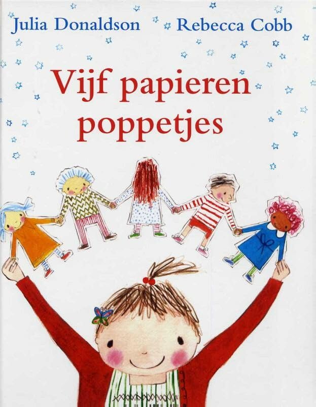 Vijf papieren poppetjes book