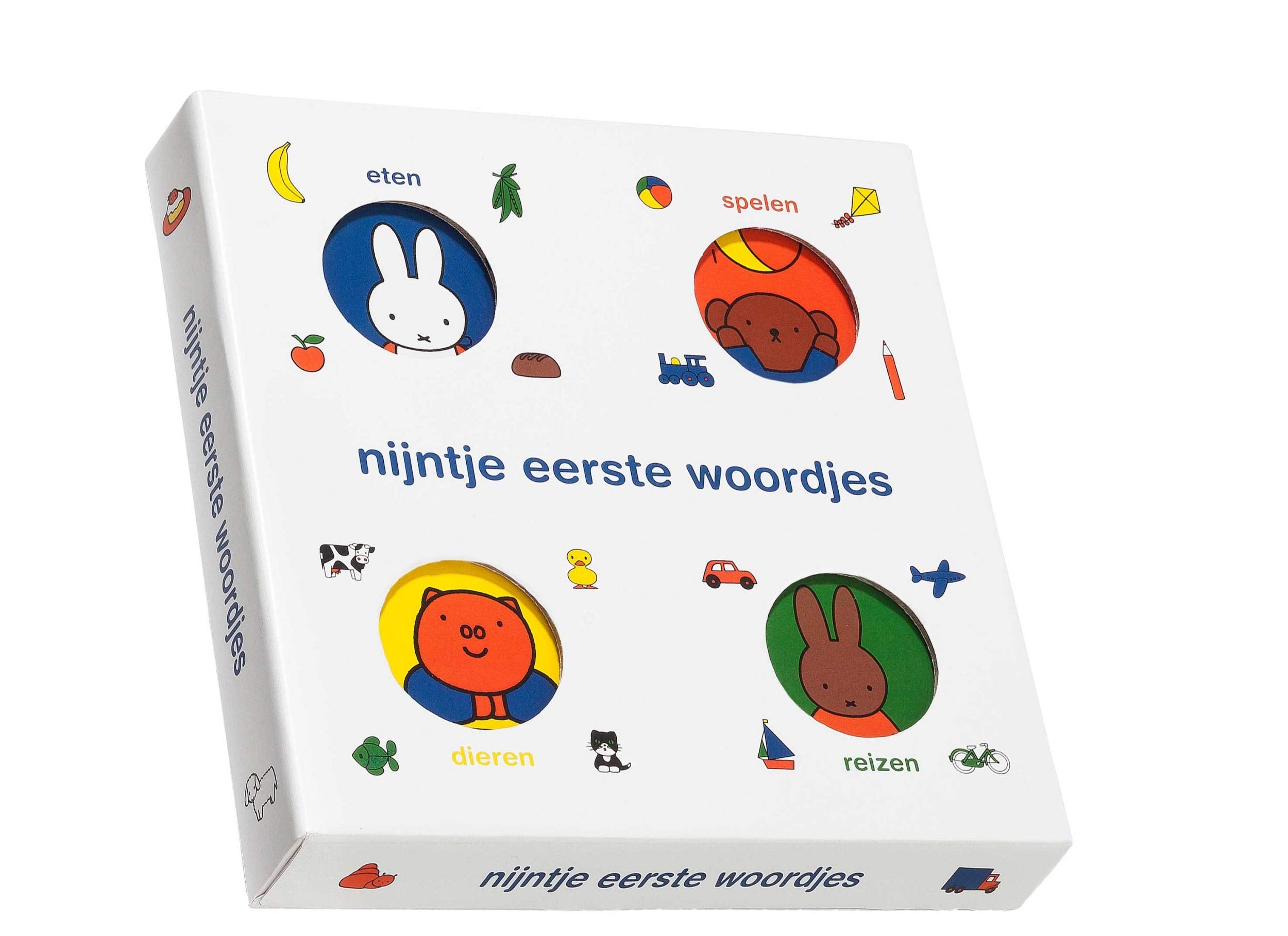 Eerste woordjes: slipcase met 4 kartonboekjes book