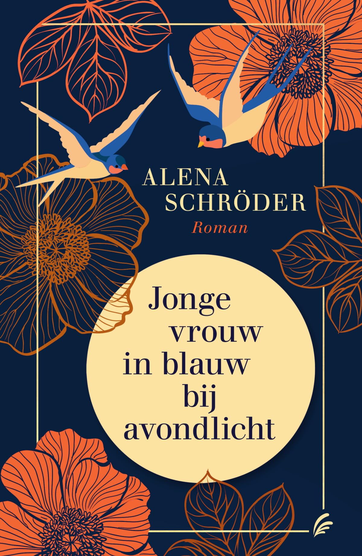 Jonge vrouw in blauw bij avondlicht Historical Fiction