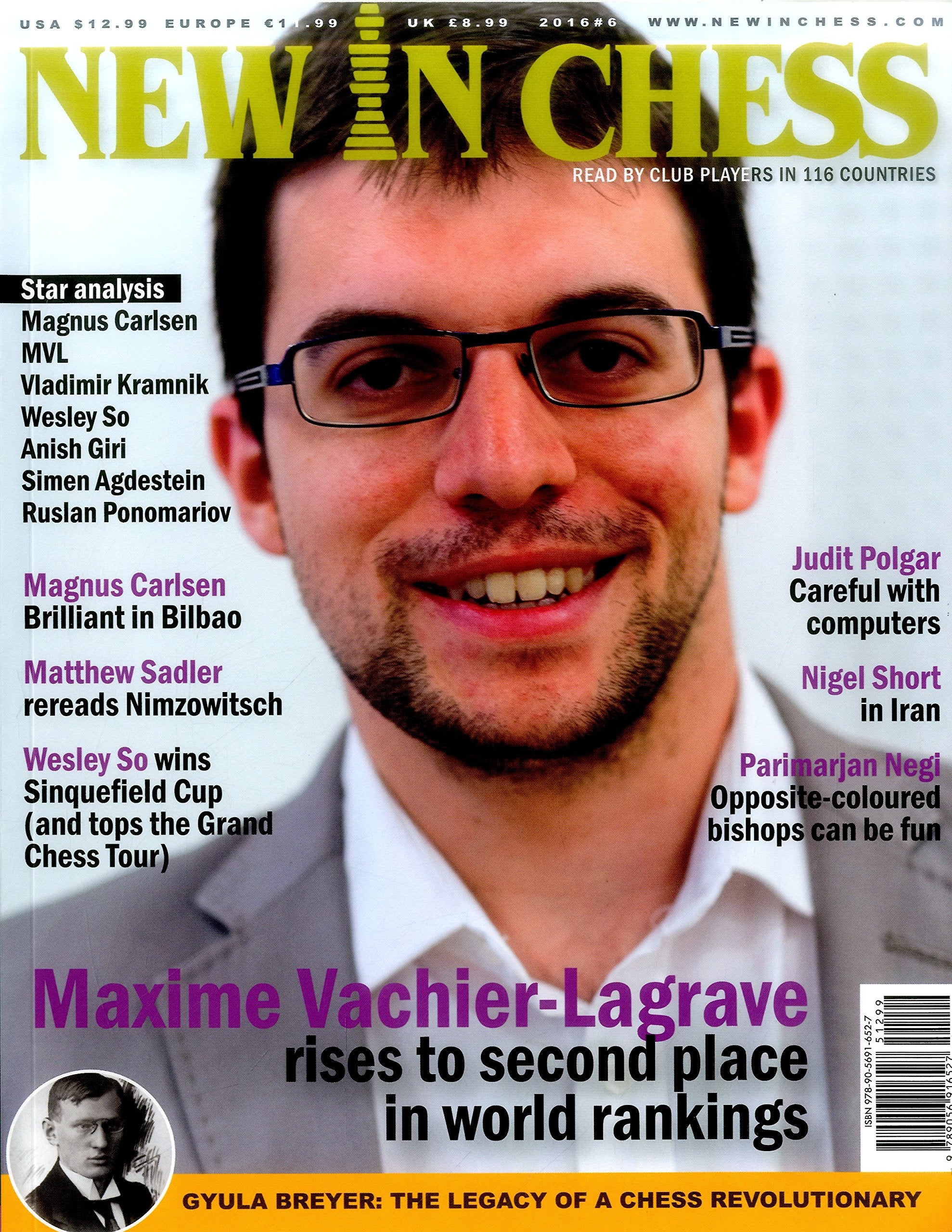New in Chess Magazine 2016/6: Read by Club Players in 116 Countries Leisure & Fun