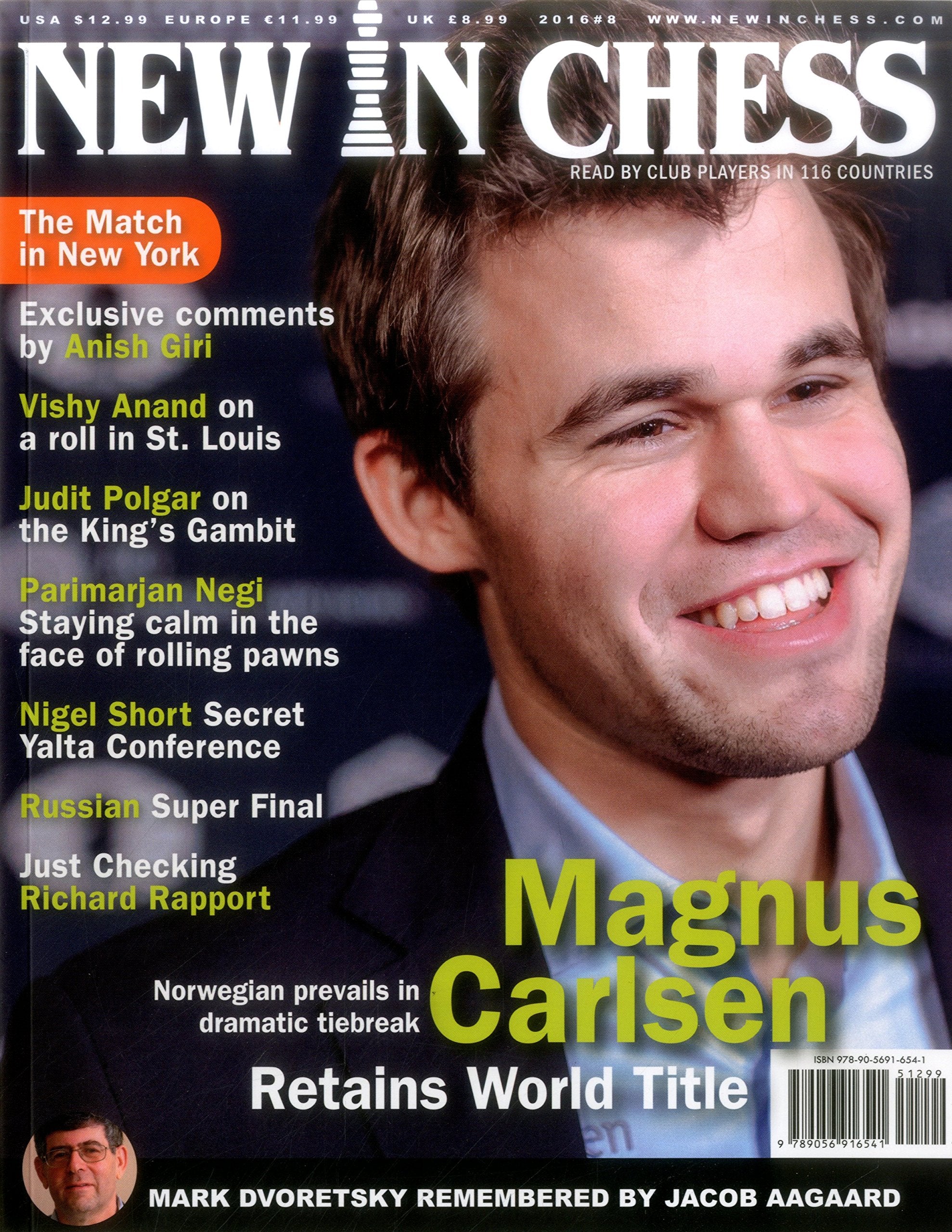 New in Chess Magazine 2016/8: Read by Club Players in 116 Countries Leisure & Fun