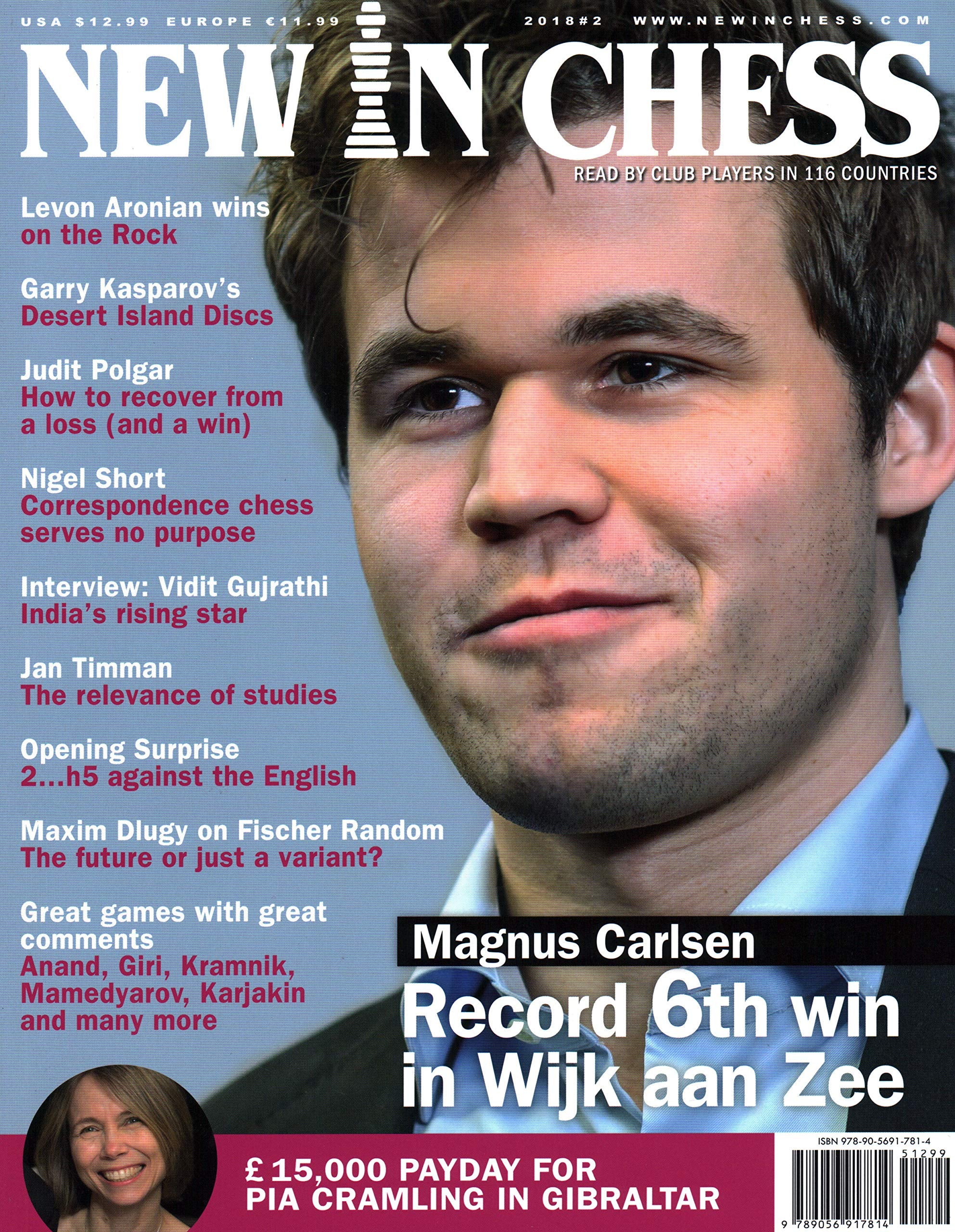New in Chess Magazine 2018/2: Read by Club Players in 116 Countries Leisure & Fun