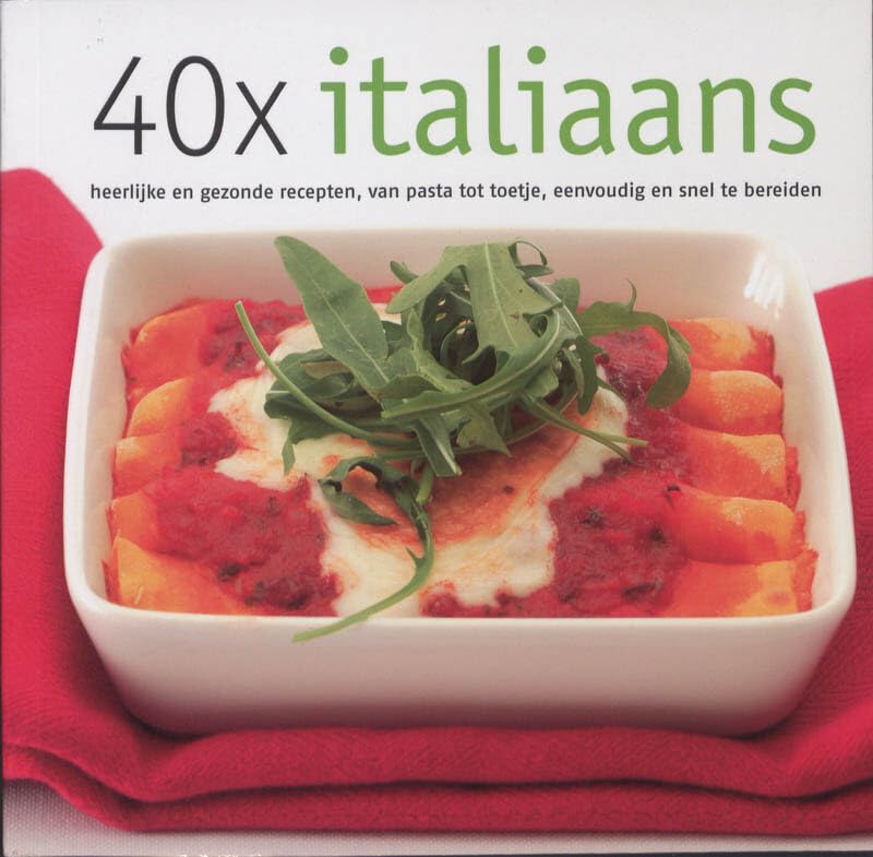 40X ITALIAANS KOOKBOEKJE book
