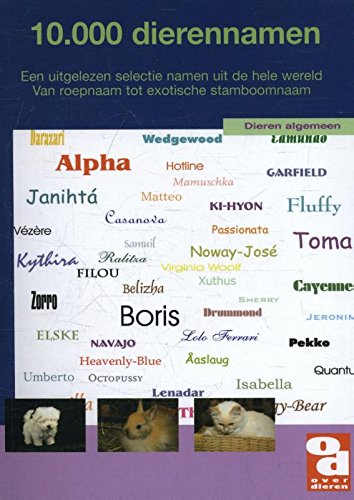 10.000 Dierennamen: een uitgelezen selectie namen uit Europa en de rest van de wereld. Van roepnaam tot exotische stamboomnaam (Over Dieren, 161) Pets