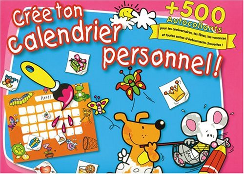 Crée ton calendrier personnel rose book