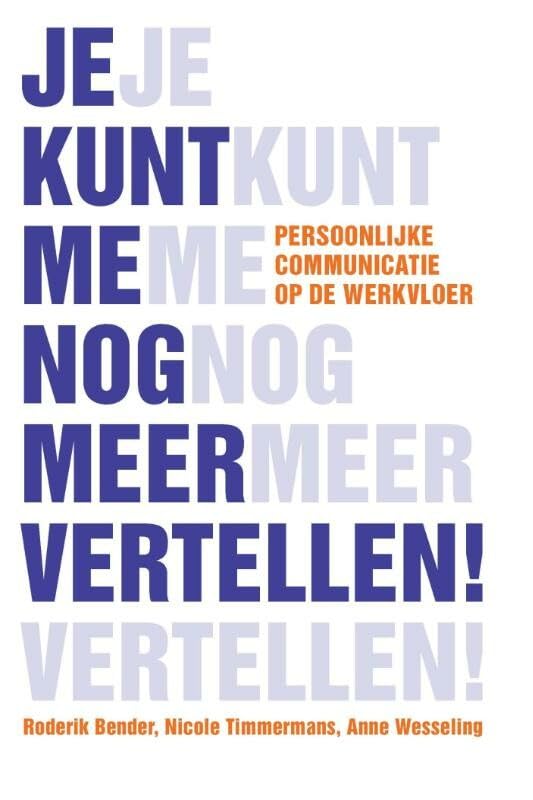 Je kunt me nog meer vertellen book