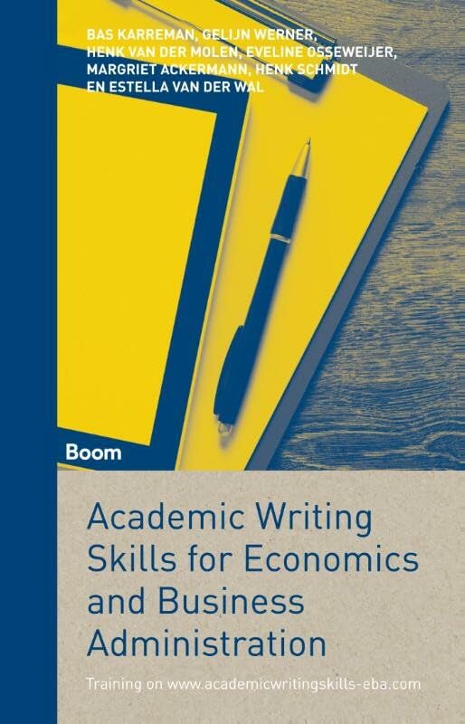 Academic Writing Skills for Economics and Business Administration Business, Finance & Career