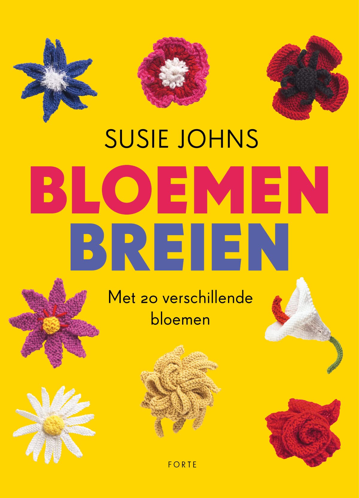 Bloemen breien: Met 20 verschillende bloemen book