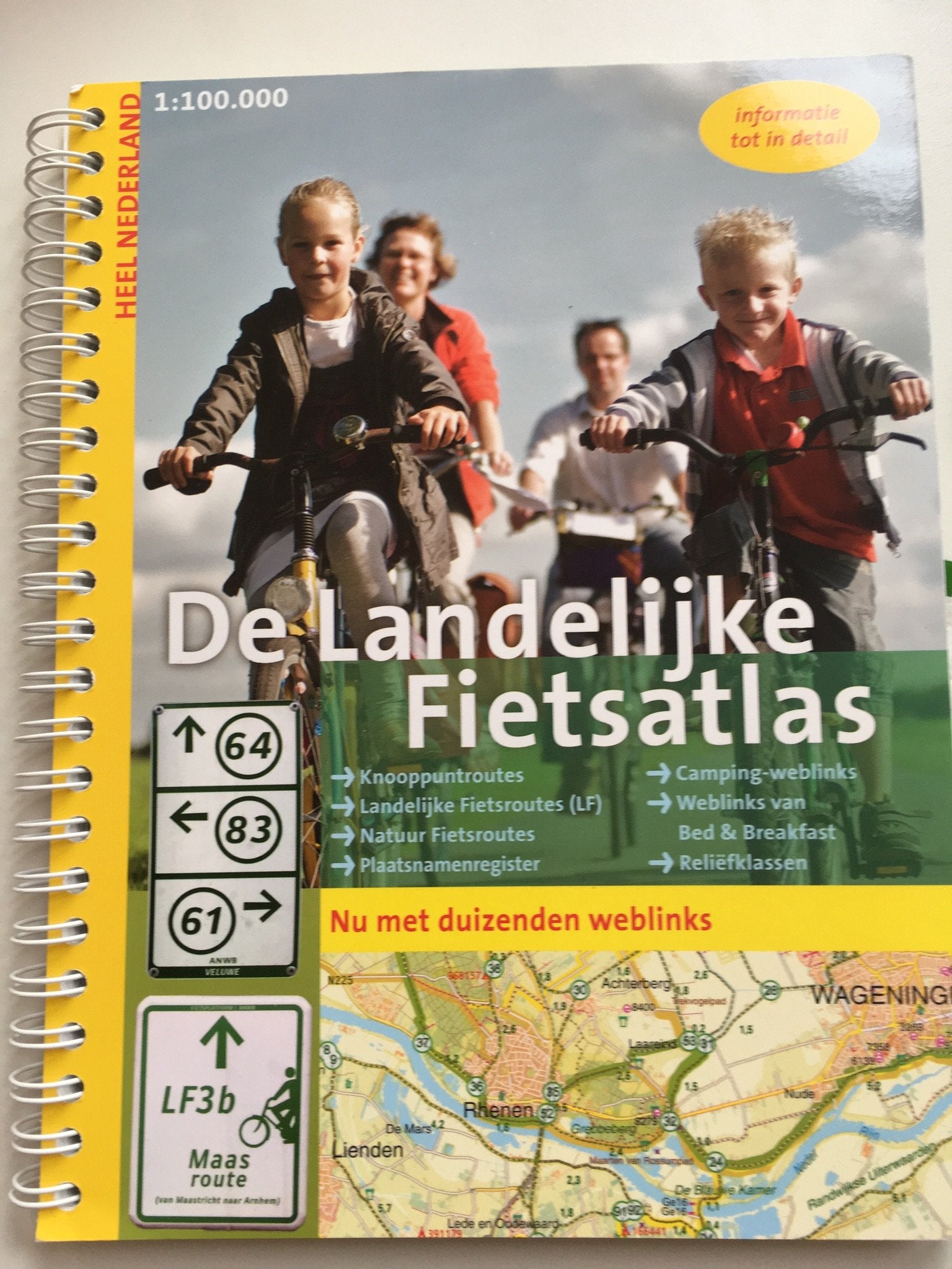 De Landelijke Fietsatlas Nederland: 1: 100.000 Travel