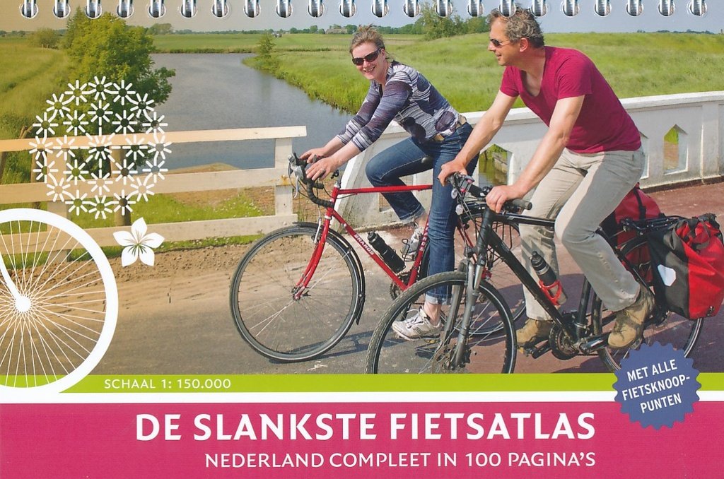 De slankste fietsatlas: Nederland compleet in 100 pagina's book