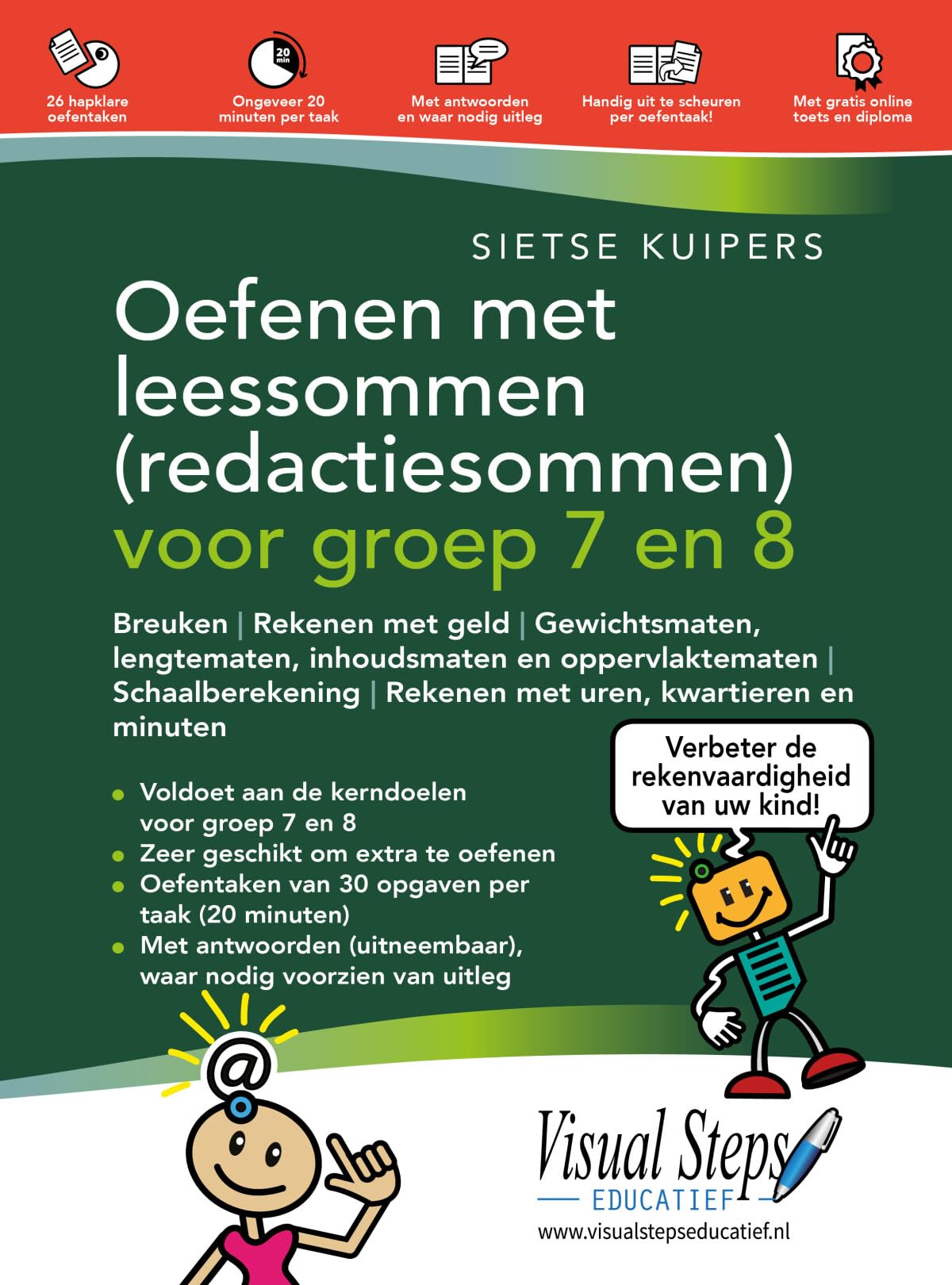 Oefenen met leessommen (redactiesommen) voor groep 7 en 8 book