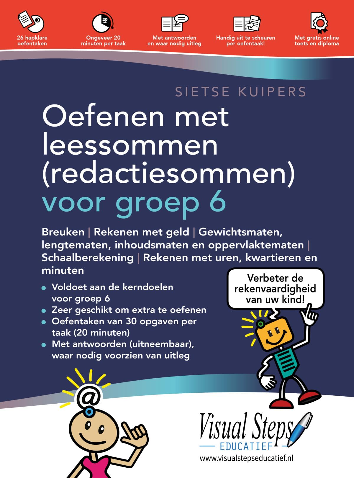 Oefenen met leessommen (redactiesommen) voor groep 6 book