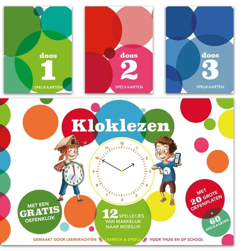Kloklezen: 12 spelletjes van makkelijk naar moeilijk book