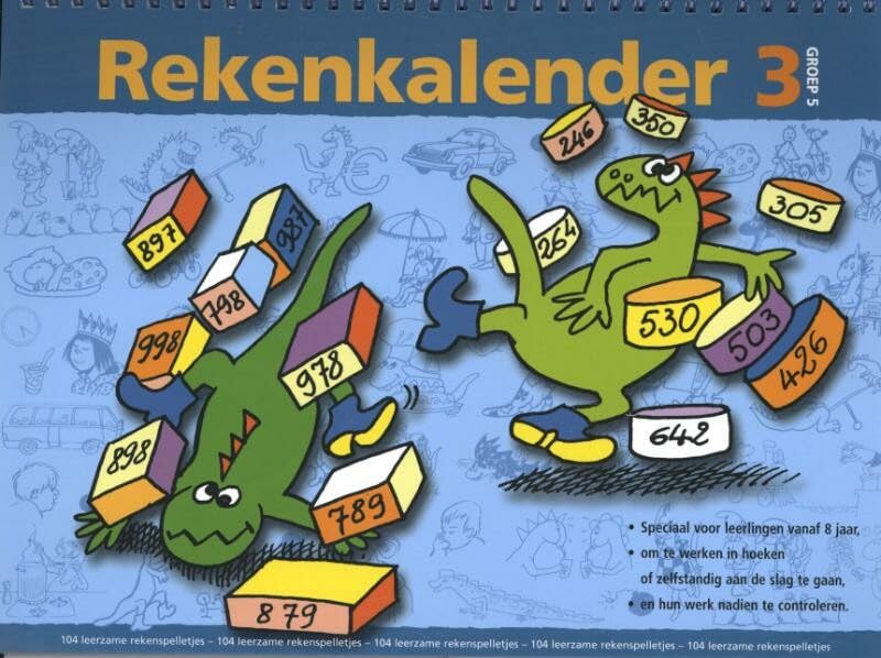 3 groep 5 (Rekenkalender: 104 leerzame rekenspelletjes) Study Guides