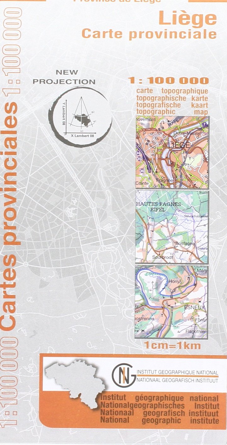 Lüttich / Liège Provinzkarte  1 : 100 000 book