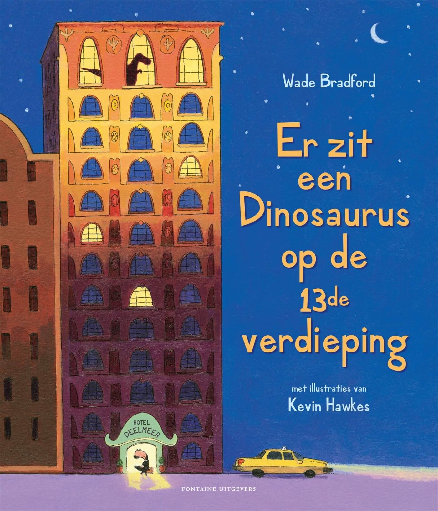Er zit een dinosaurus op de 13de verdieping book