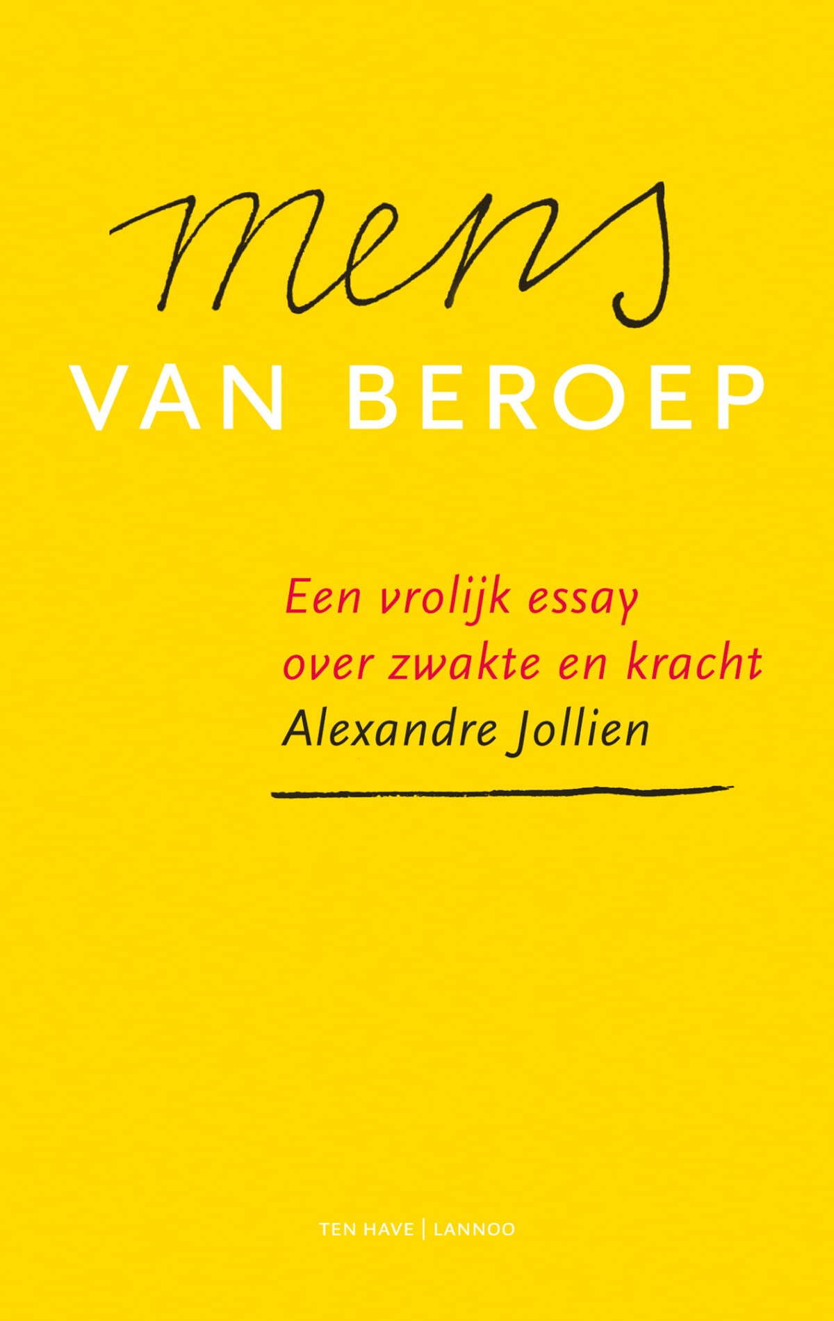 Mens van beroep: Een vrolijk essay over zwakte en kracht book