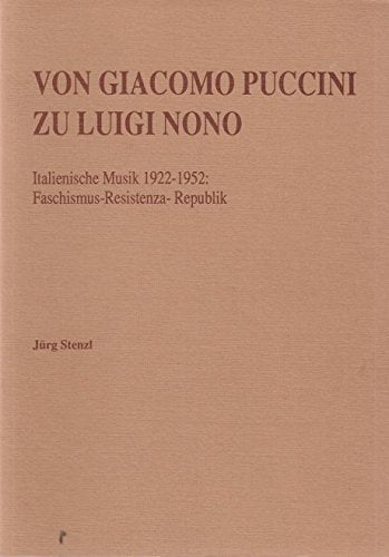 Von Giacomo Puccini zu Luigi Nono. Books
