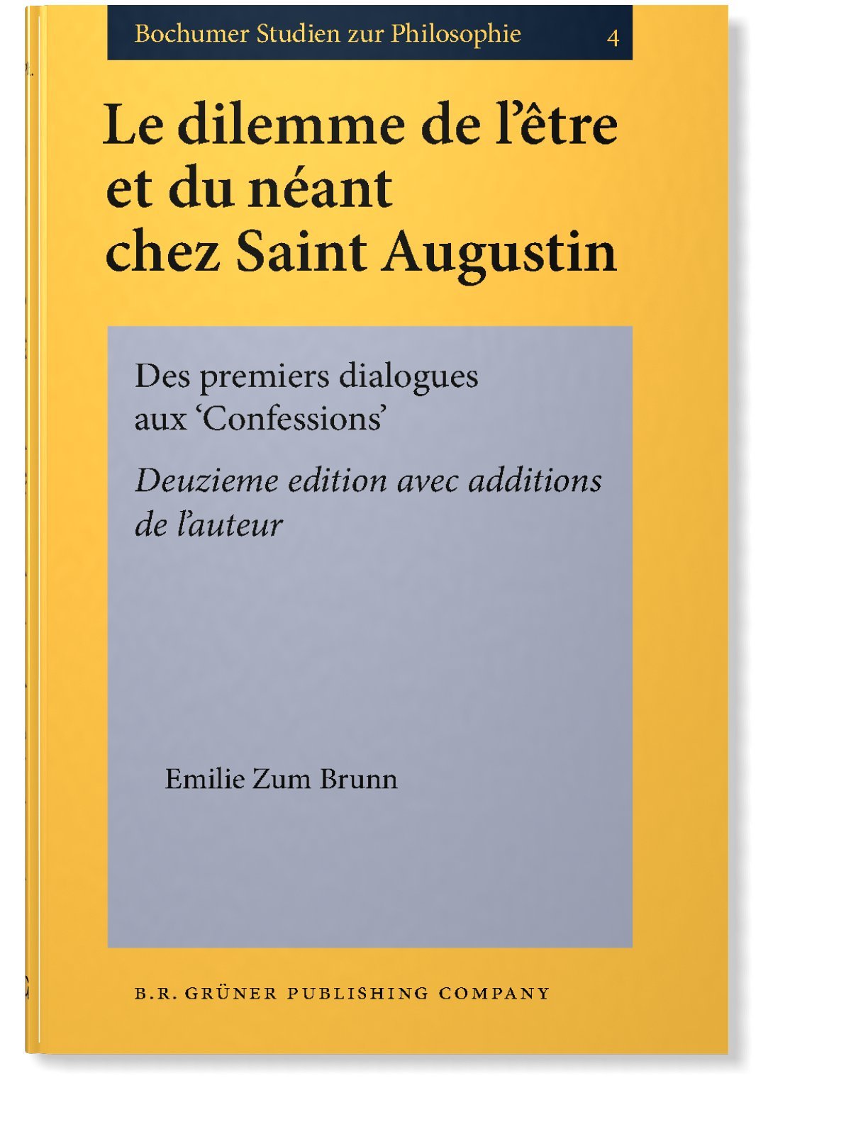 Le Dilemme de l'être et du néant chez Saint-Augusting : des premiers dialogues aux confessions Philosophy