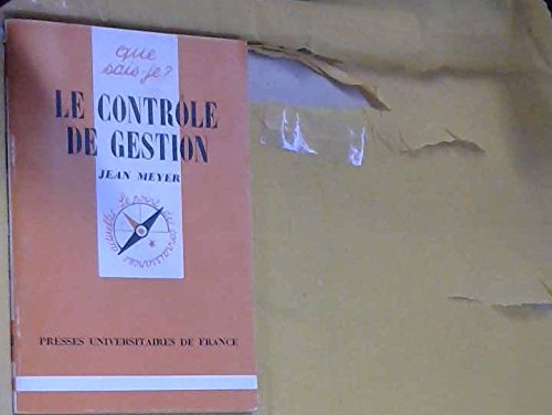 Le Contrôle de gestion (Que sais-je) book