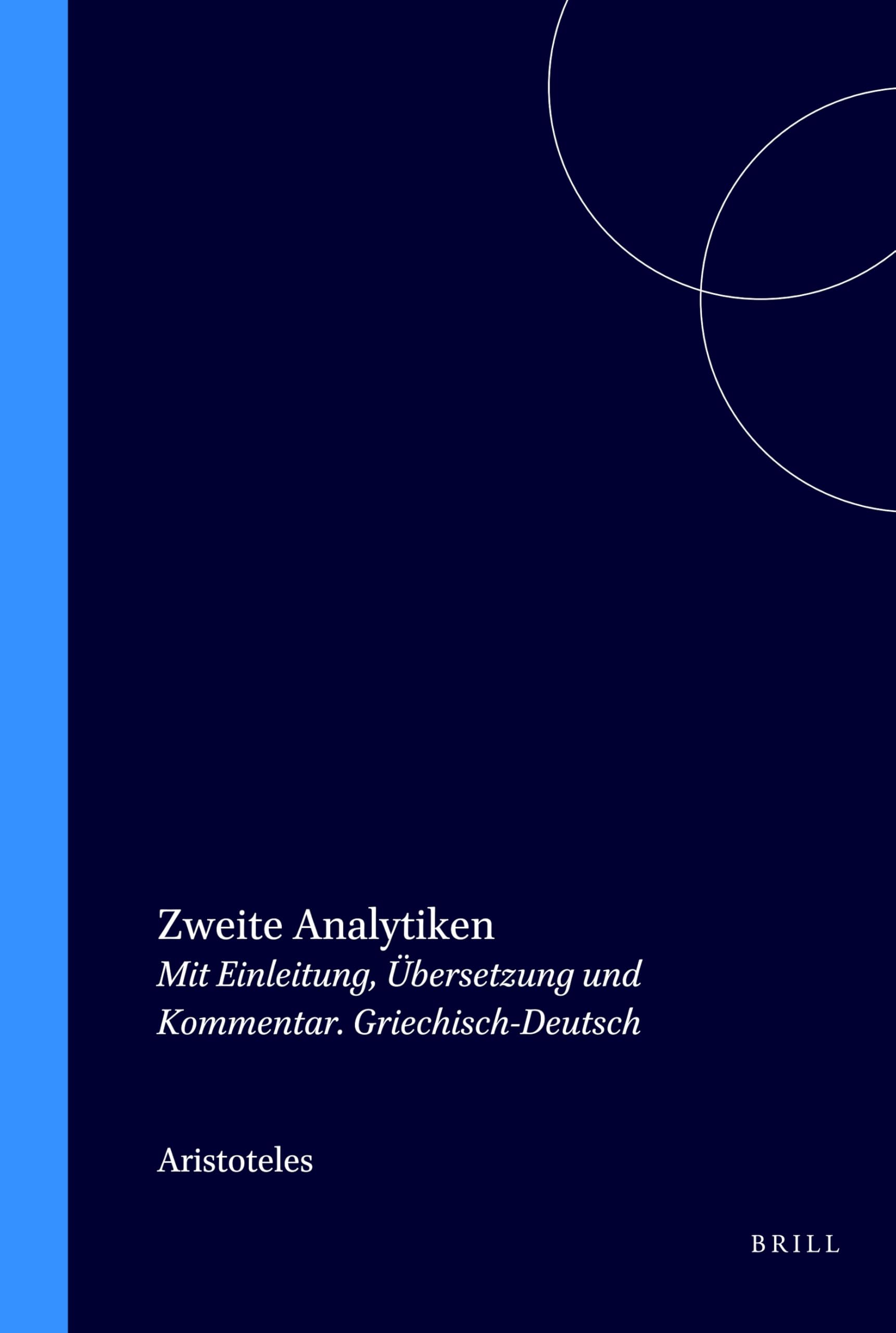 Product Image: Aristoteles: GER-ZWEITE ANALYTIKEN