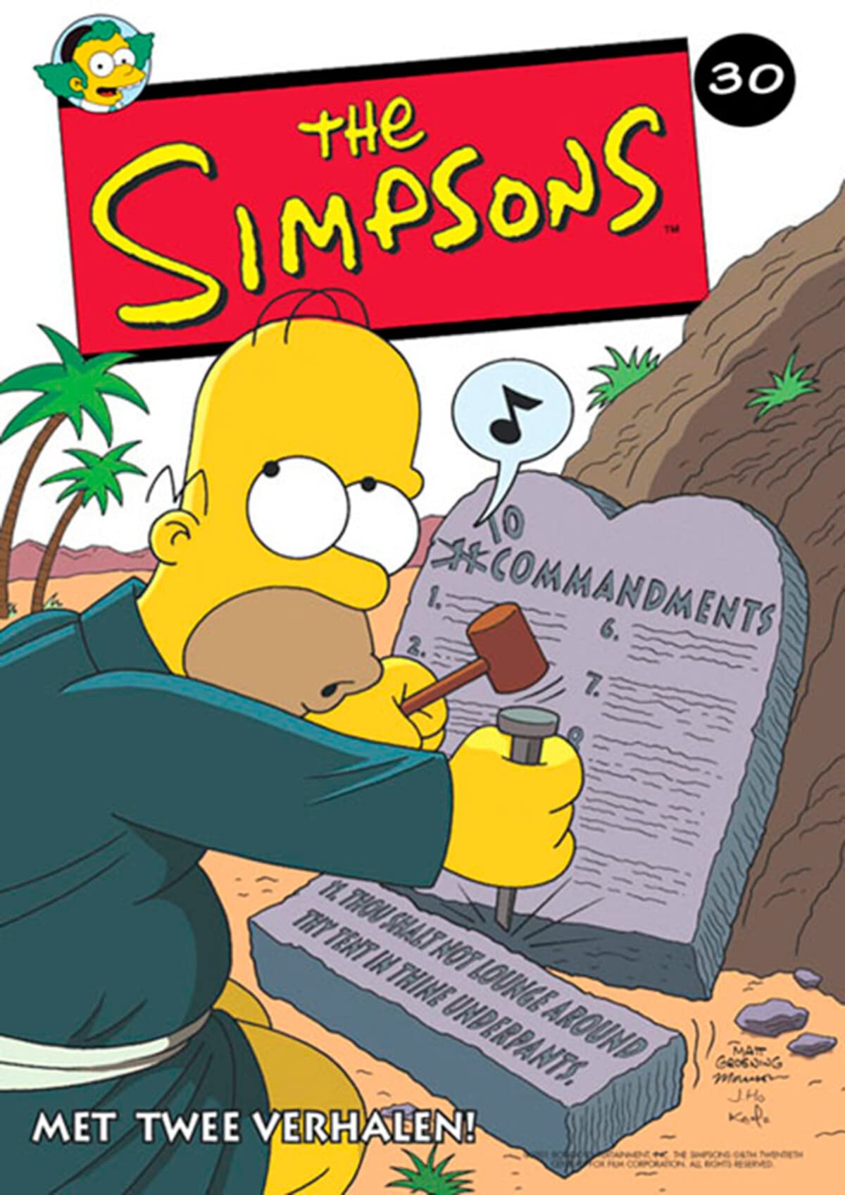 De papierslag ; Bart Simpson's bijbelverhalen book