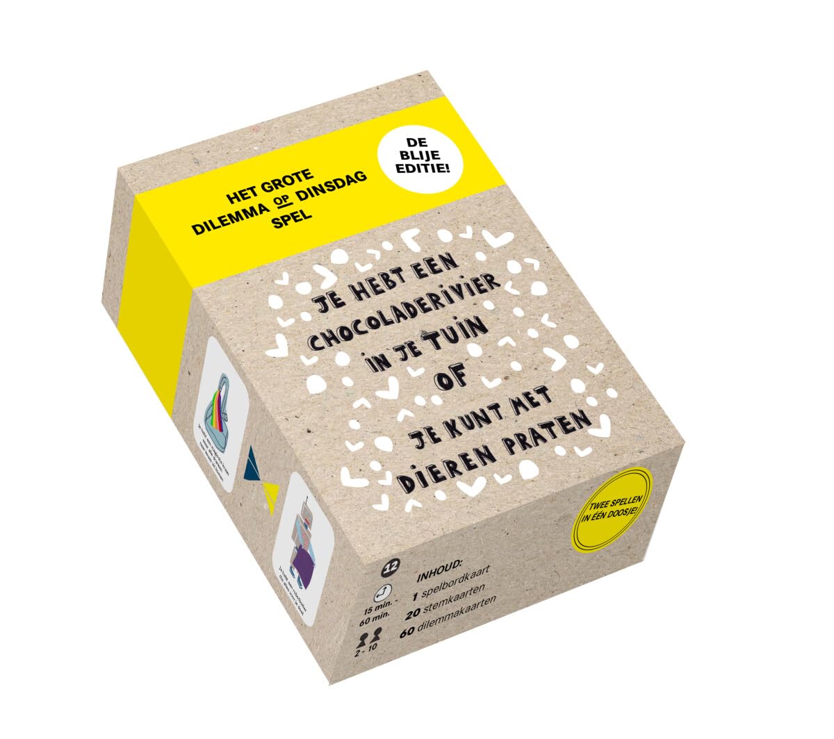 Het grote dilemma op dinsdag spel: je hebt een chocoladerivier in je tuin of je kunt met dieren praten book
