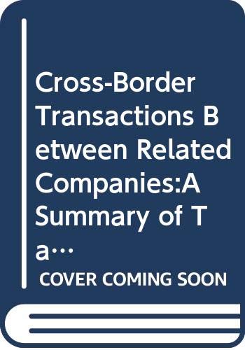 Cross-Border Transactions Between Related Companies:A Summary of Tax Rules Law