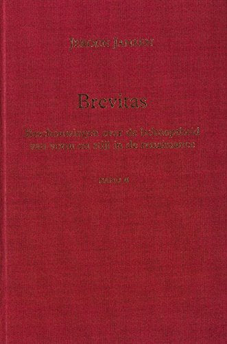 Brevitas: beschouwingen over de beknoptheid van vorm en stijl in de Renaissance Non-fiction
