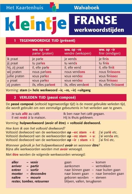 Kleintje Franse werkwoordstijden book
