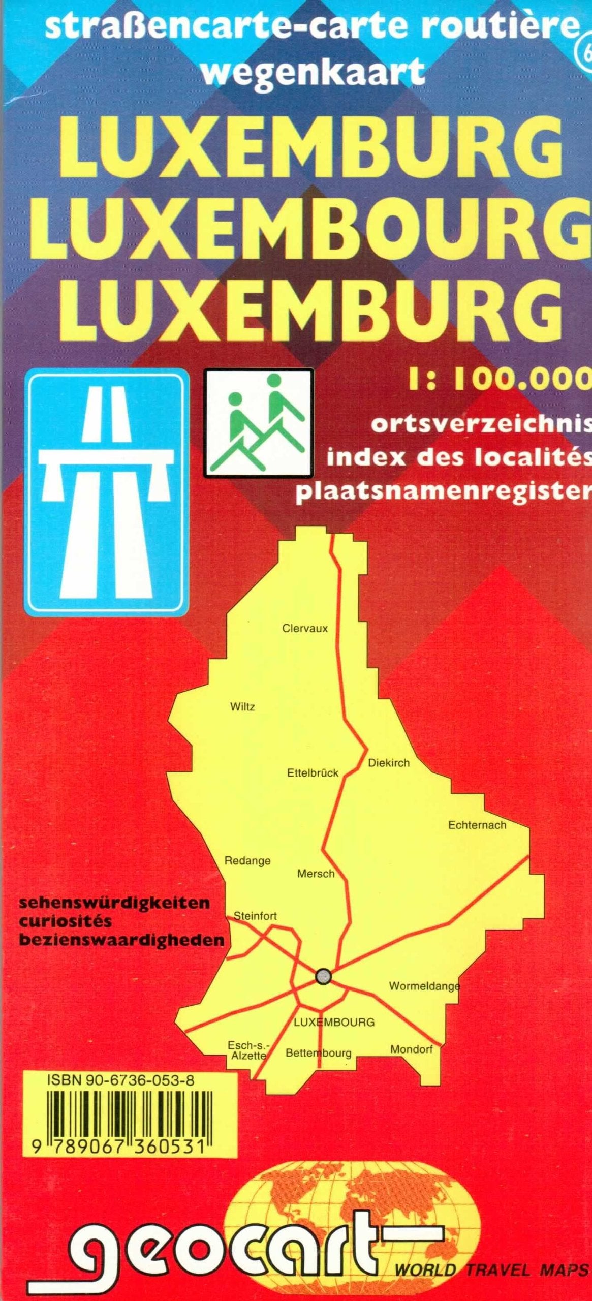 GROOTHERTOGDOM LUXEMBURG: WEGENKAARTEN book