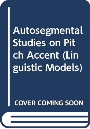 Product Image: Autosegmental Studies on Pitch Accent (Linguistic Models)