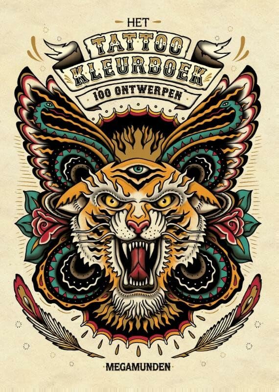 Tattoo kleurboek: 100 ontwerpen book