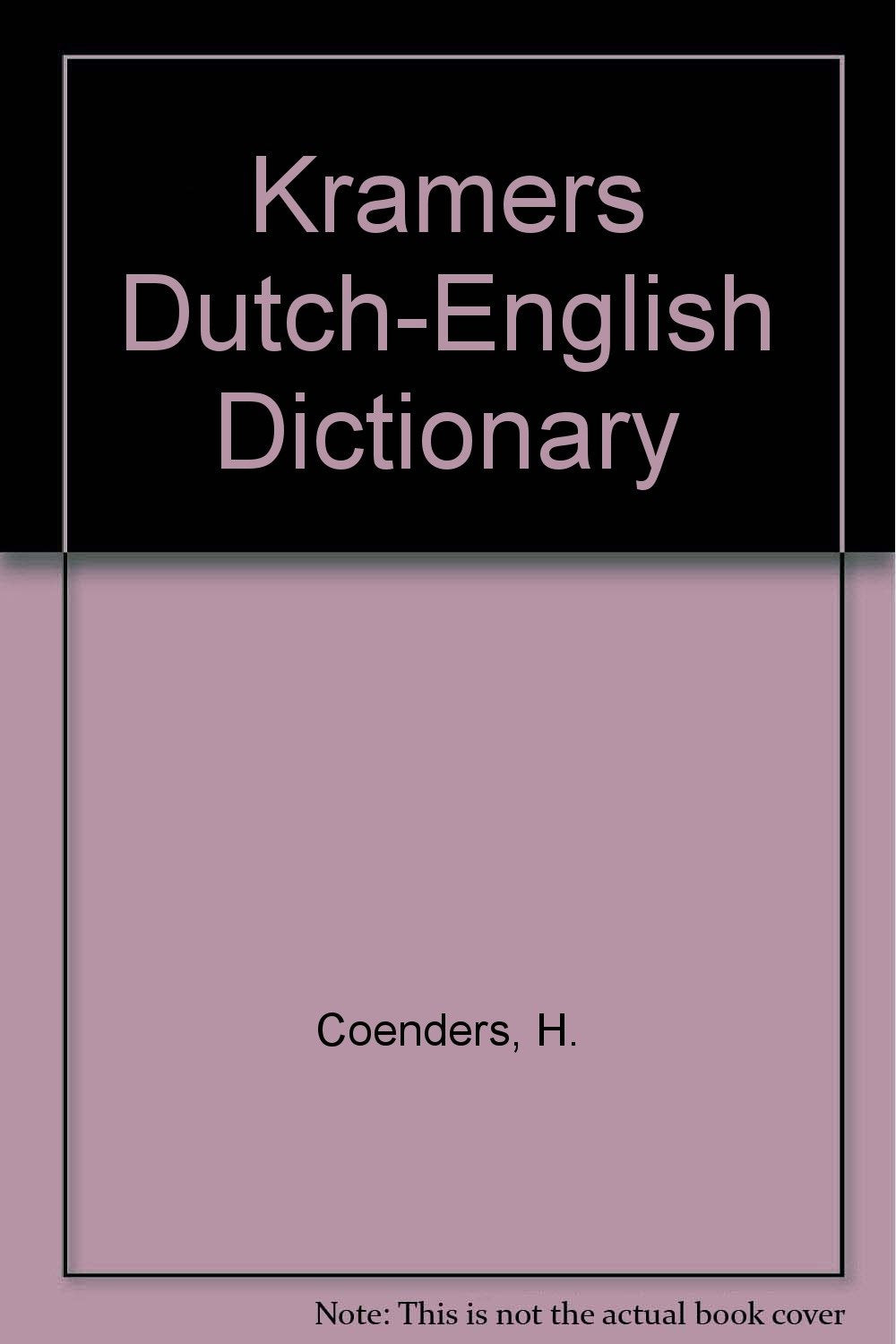 Kramers Dutch-English Dictionary Foreign Languages ​​& Dictionaries