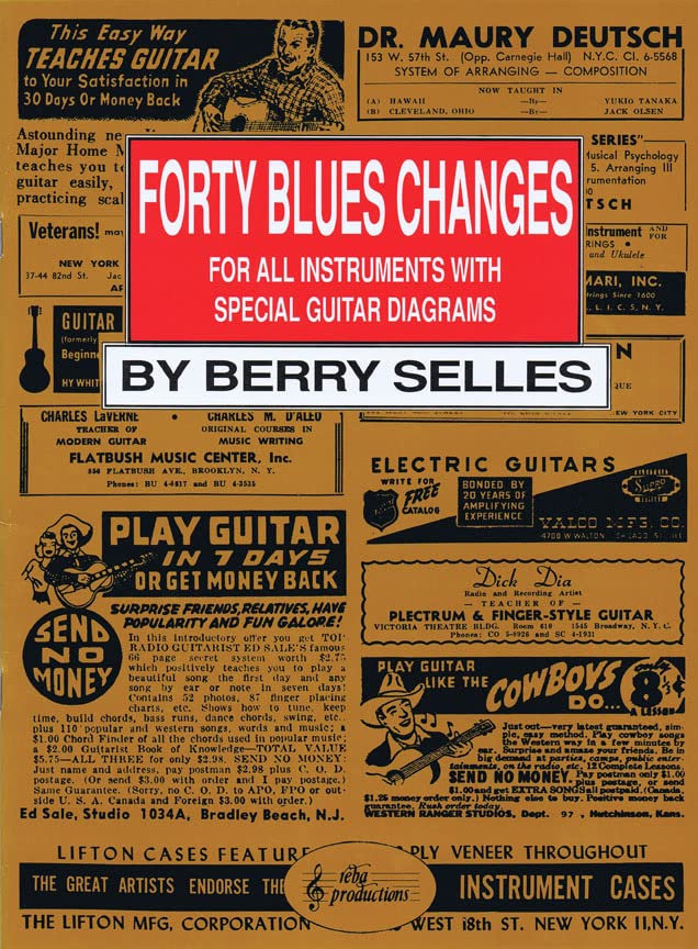 Forty blues changes: for all instruments with special guitar diagrams book