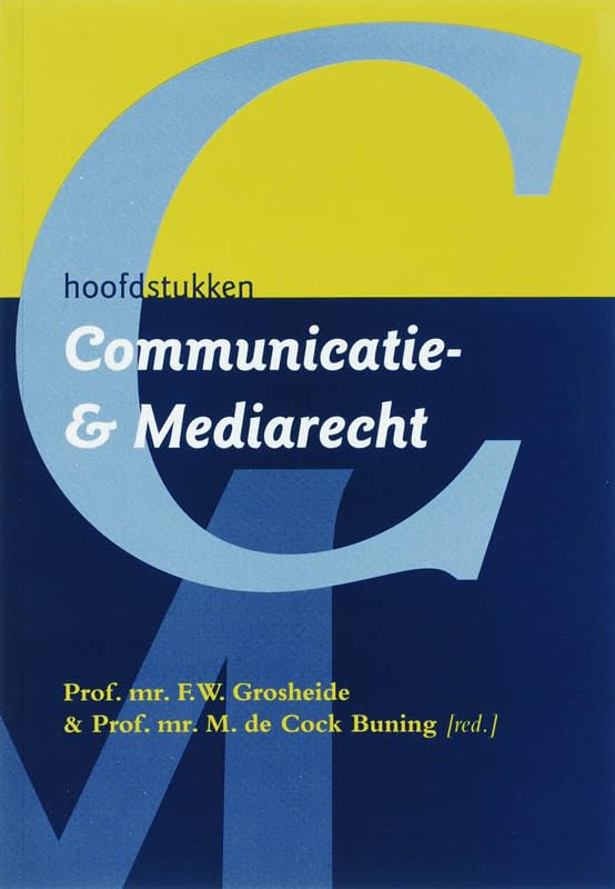 Hoofdstukken Communicatie- en mediarecht book