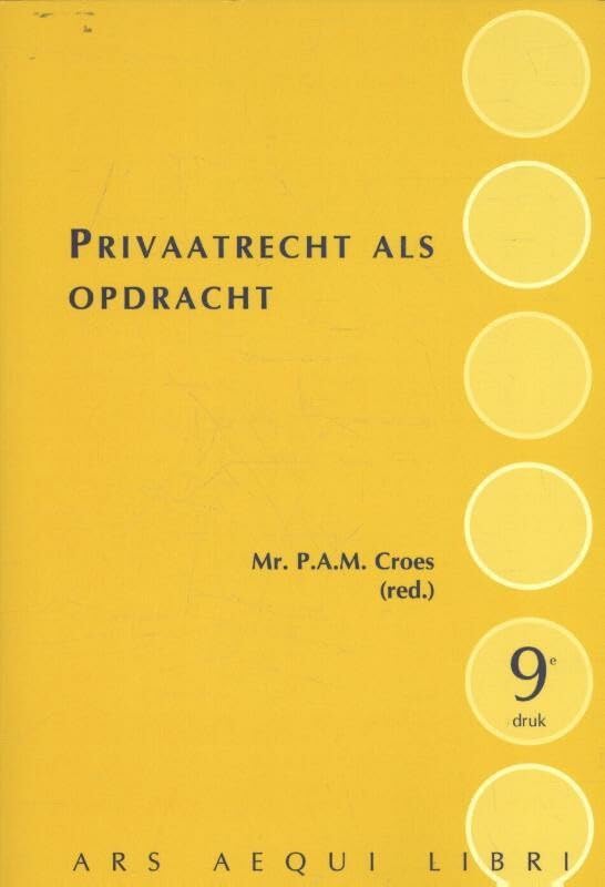 Privaatrecht als opdracht book