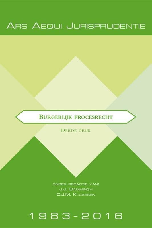 Jurisprudentie burgerlijk procesrecht 1983-2016 book