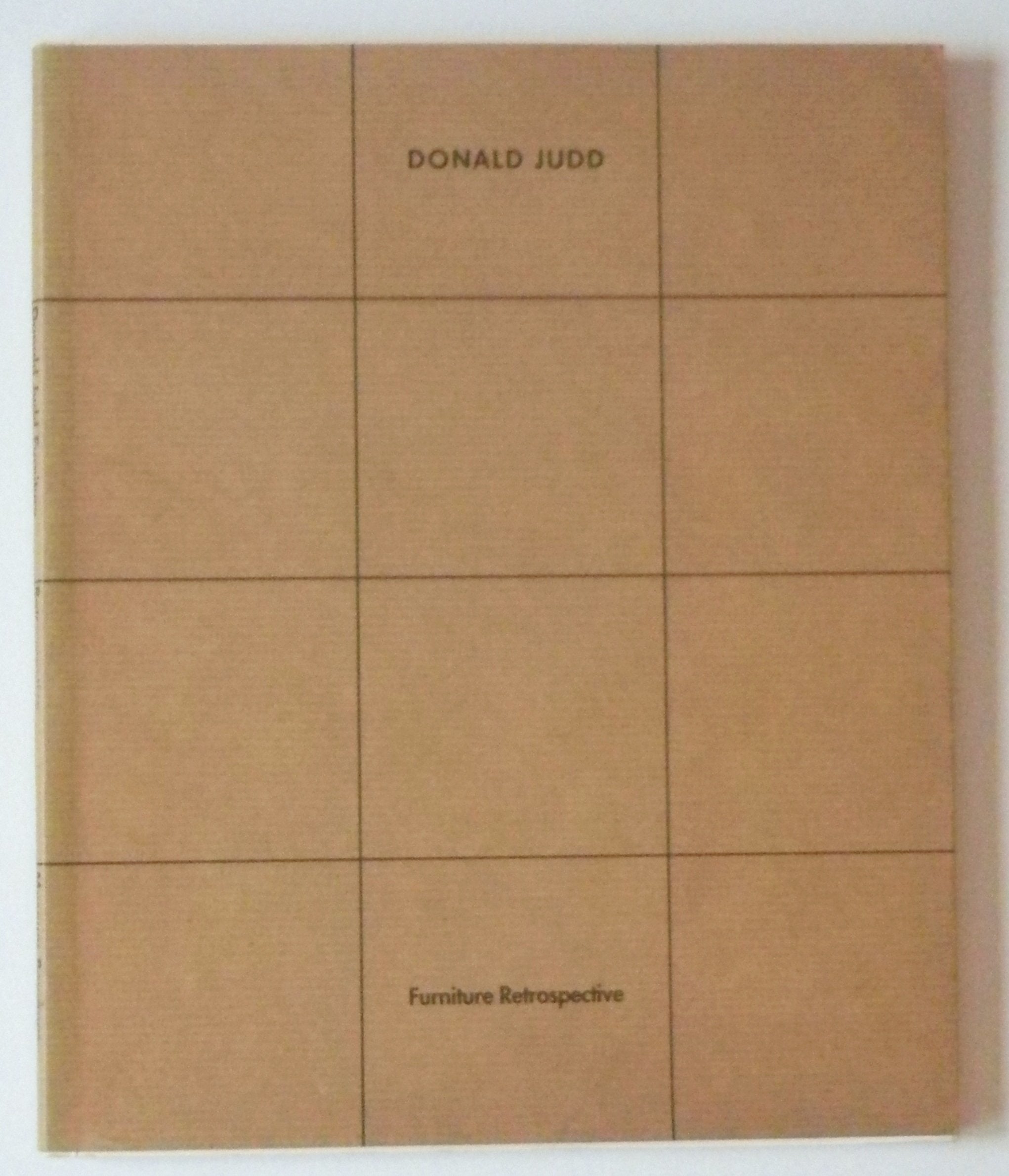 Donald Judd Furniture: Retrospective Architecture