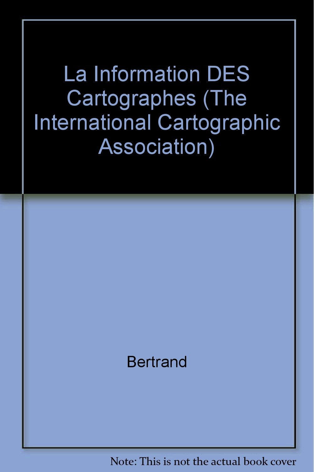 La Formation des Cartographes book