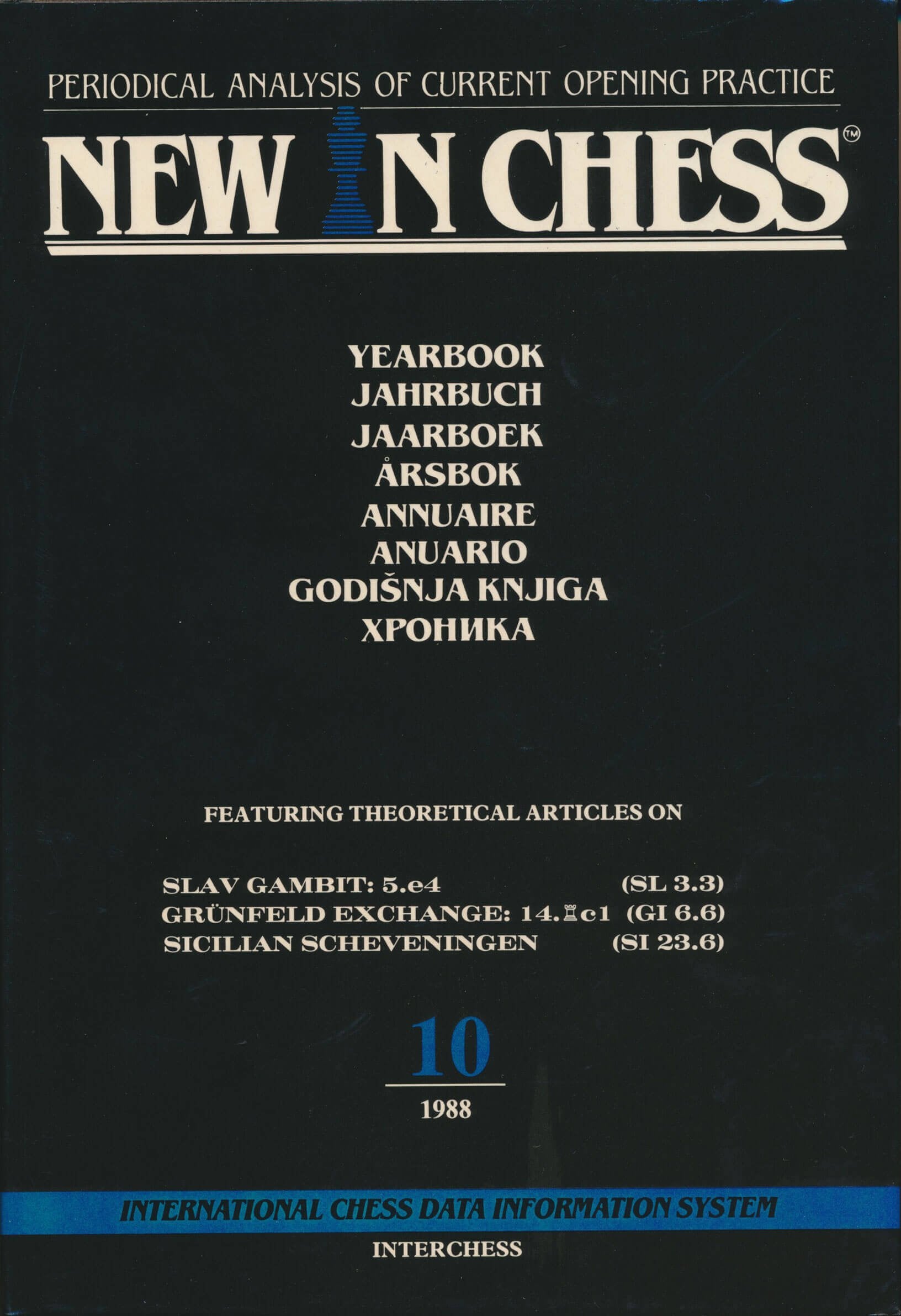 Product Image: NEW IN CHESS YEARBOOK 10: 1988.