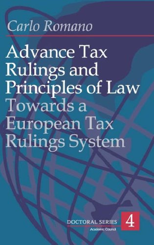 Advance Tax Rulings and Principles of Law Books