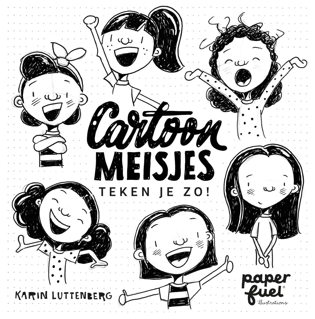Cartoonmeisjes teken je zo! book