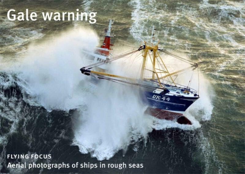 Gale warning: aerial photographs of ships in rough seas Leisure, Home & Garden