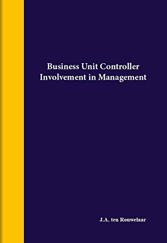 Business unit controller: involement in management book