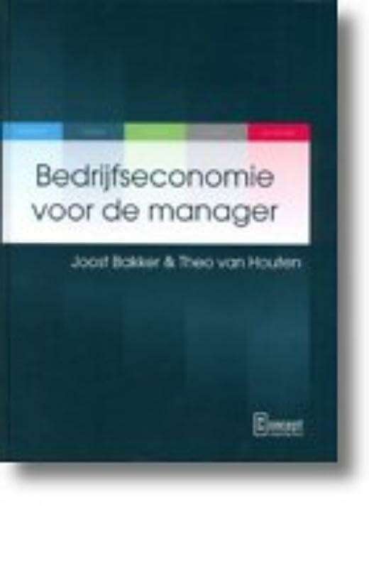 Bedrijfseconomie voor de manager book