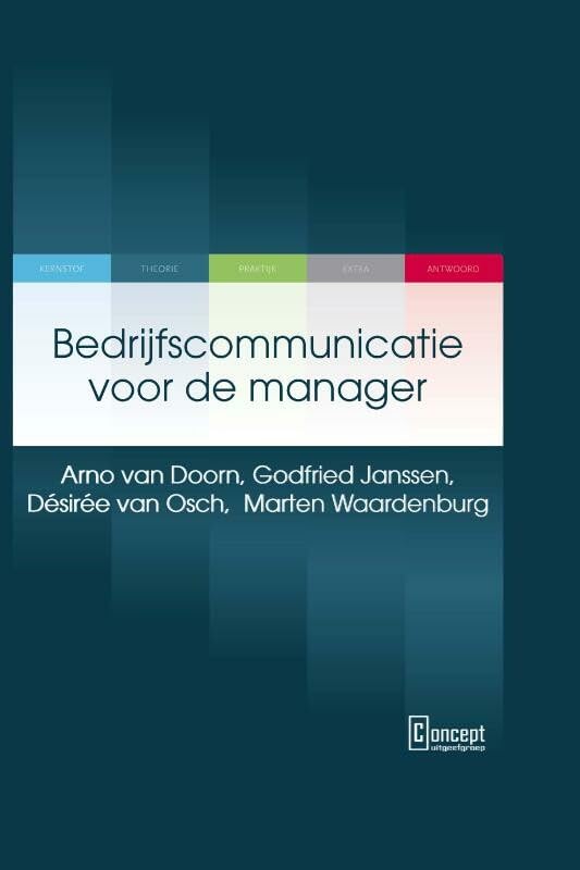 Bedrijfscommunicatie voor de manager book